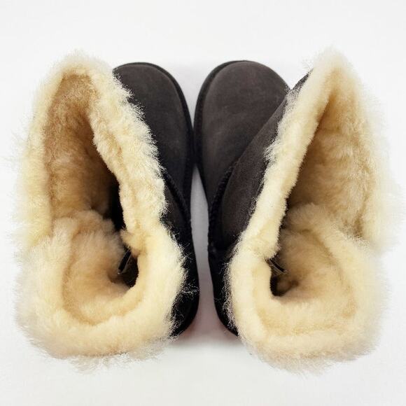 Bearpaw 1653W-Rosie Chocolate Suede Plain Toe Womens 6M Boots - Picture 7 of 9